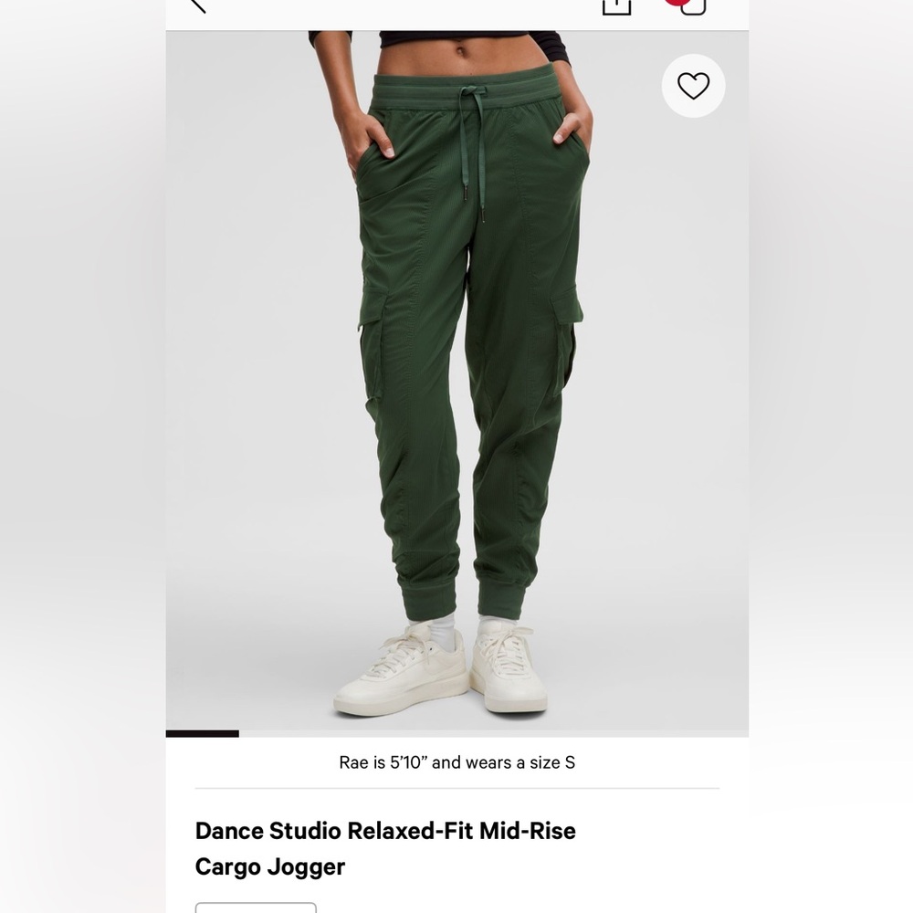 Lululemon dance studio relaxed fit cargo jogger